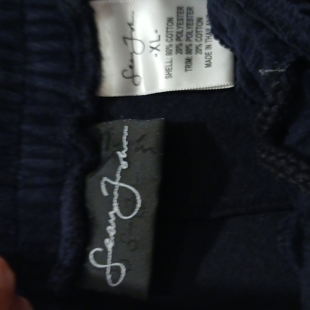 Sean John Mens Y2K Black Grey Velour Polo Pant Set Size XL - Picture 8 of 10